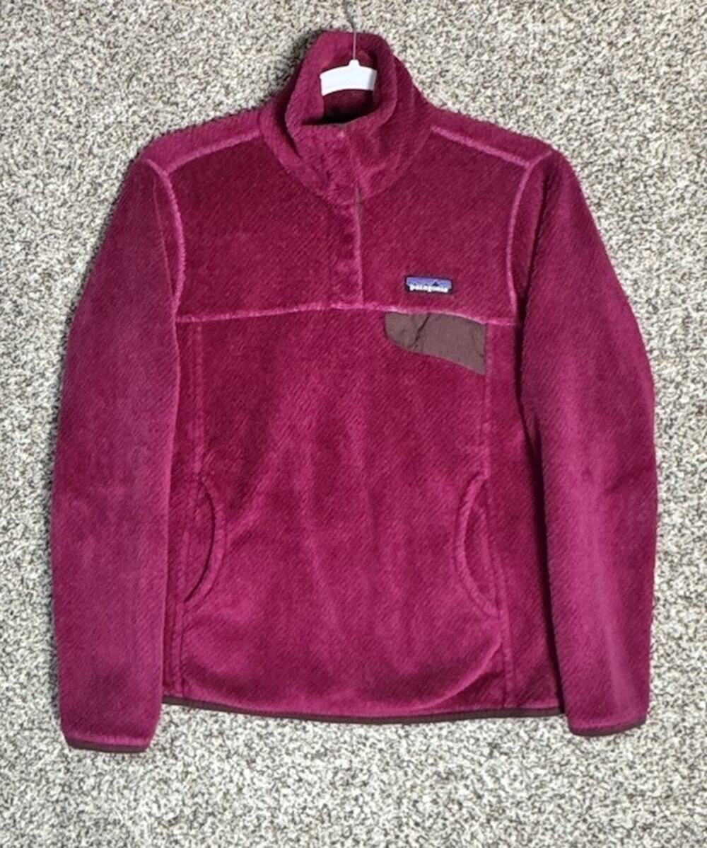 Patagonia Womens Fuchsia Pink Snap-T Fleece Pullover Top Thermal Polartec Sz S